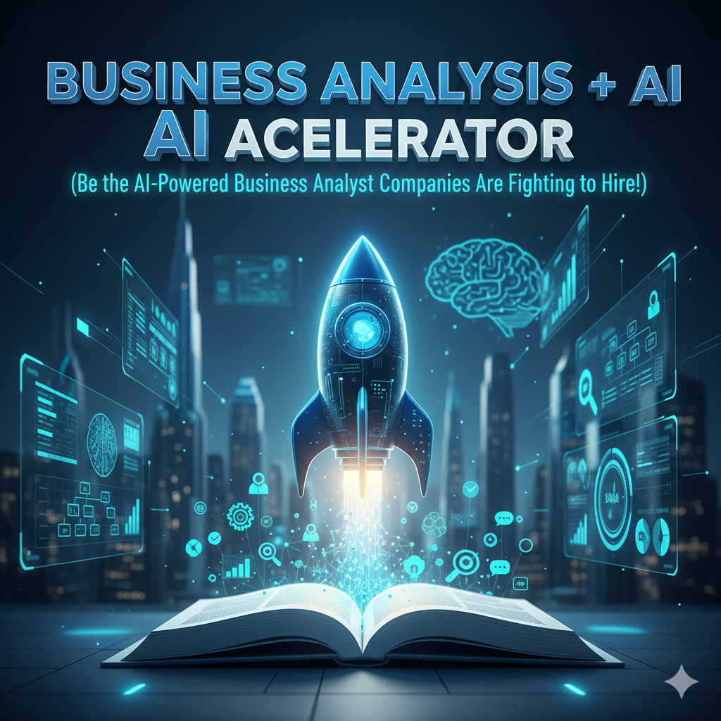 Business Analysis + AI Accelerator: Be the AI-Powered BA of Tomorrow [Premium (Live + Mentorship)]